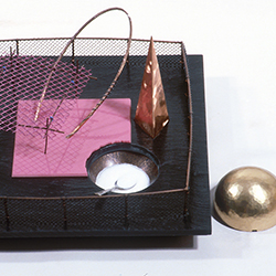 metals and mixed media sculpture