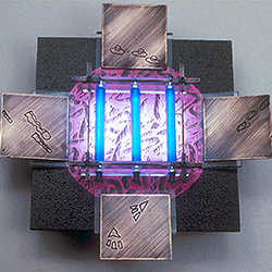 metals and mixed media sculpture